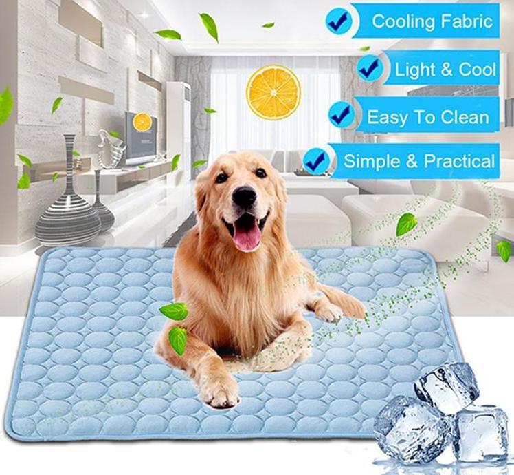 Ice Silk Cooling Pet Mat for Dogs & Cats – Breathable Summer Sleeping Pad for Small, Medium & Large Pets