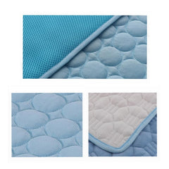 Ice Silk Cooling Pet Mat for Dogs & Cats – Breathable Summer Sleeping Pad for Small, Medium & Large Pets