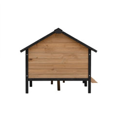 Heavy Duty Outdoor Large Wooden Cabin House Style Wooden Dog Kennel With Porch