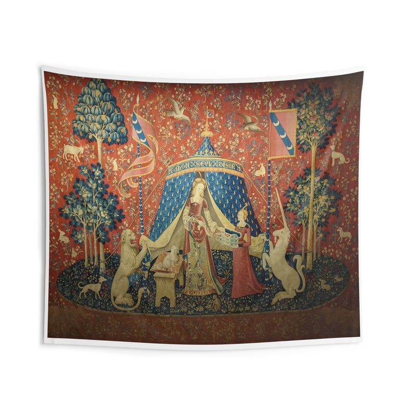À Mon Seul Désir Unicorn Lady Tapestry | Indoor Wall Tapestry