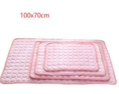 Ice Silk Cooling Pet Mat for Dogs & Cats – Breathable Summer Sleeping Pad for Small, Medium & Large Pets