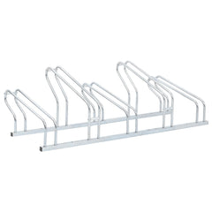 Bicycle Stand for 5 Bikes Floor Freestanding Galvanized Steel