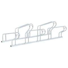 Bicycle Stand for 5 Bikes Floor Freestanding Galvanized Steel