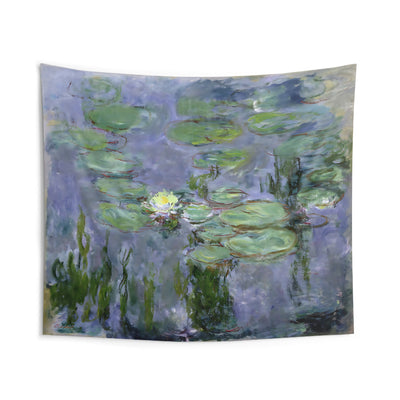 Water Lilies Painting Indoor Wall Tapestry | Monet-Inspired Botanical Art