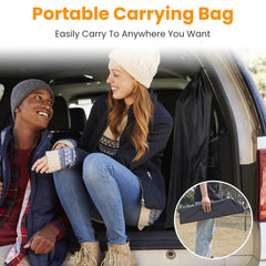 Foldable Camping Table With Storage Basket Rustproof Portable Aluminum Alloy Roll-Up Camping Table With Carrying Bag For Camping Hiking BBQ Picnic