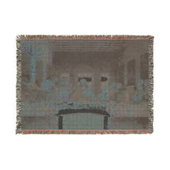 The Last Supper Woven Blanket | Religious Art Tapestry Throw