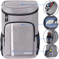 Ultimate Insulated Waterproof Backpack Cooler - Lightweight, Leakproof & Perfect for Beach, Picnics, Camping & Hiking - Holds Up to 30 Cans!