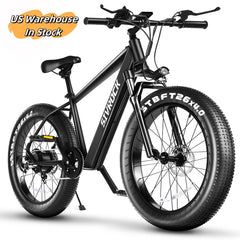Powerful Electric Bike For Adults, 26 X 4.0 Inches Fat Tire Mountain Bicycle, 1000W Motor 48V 15Ah Ebike, UL And GCC Certified