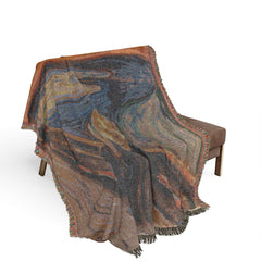 Scream Painting Woven Blanket | Expressionist Art Throw, Van Gogh Inspired