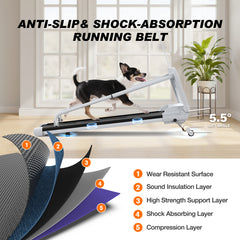 Sturdy Smart Pet Treadmill, Adjustable Speed, Perfect For Small to Medium Dogs
