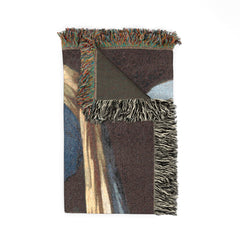 Girl with a Pearl Earring Woven Blanket | Classic Vermeer Tapestry Throw