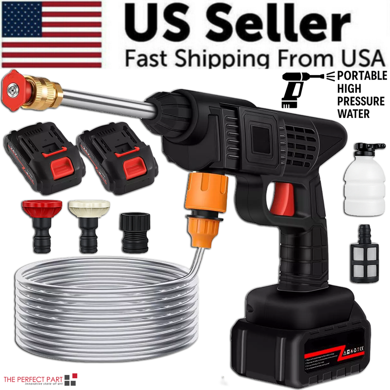 Revolutionary Cordless High-Pressure Water Spray Gun for Effortless Car Cleaning and More