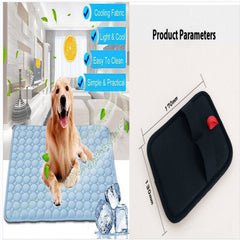 Ice Silk Cooling Pet Mat for Dogs & Cats – Breathable Summer Sleeping Pad for Small, Medium & Large Pets