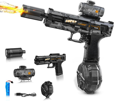Unleash Epic Water Battles with the Full Automatic Electric Water Gun - Soak Your Friends from 28-32 FT Away in Style!